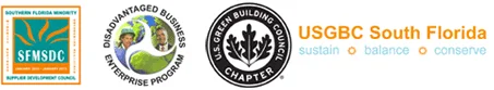 Banner of Certifications, SFMSDC, Disadvantage Business Enterprise Program, USGBC, South Florida