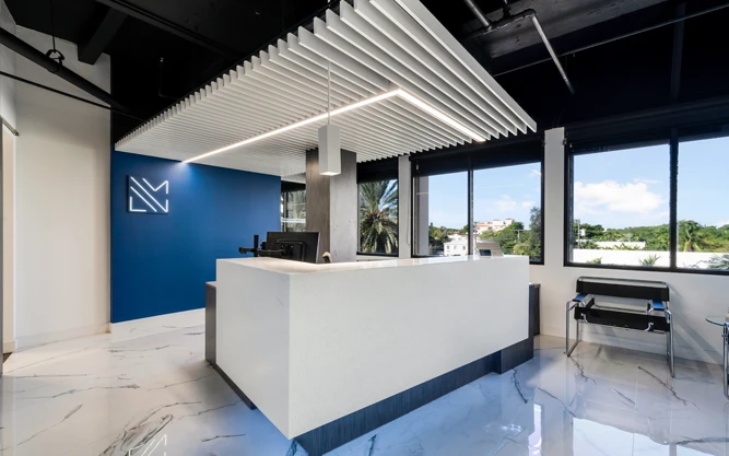Modern Building reception desk